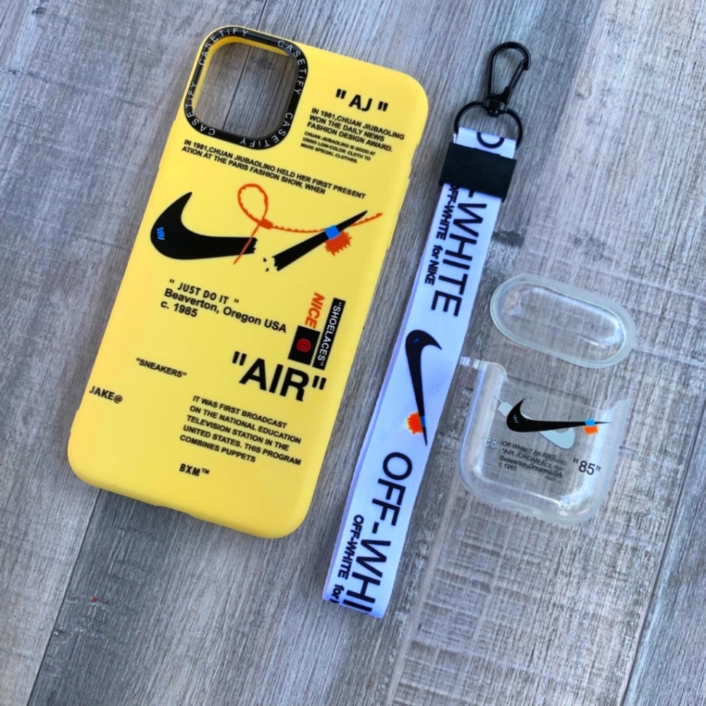 Silicon phone and earpod case combo